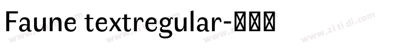 Faune textregular字体转换